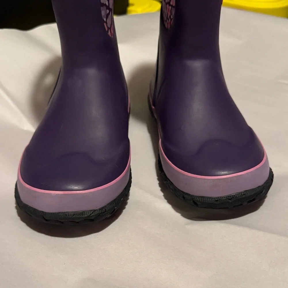 Bogs Kids Boots in Pink & Purple 🩷💜 with Floral Design